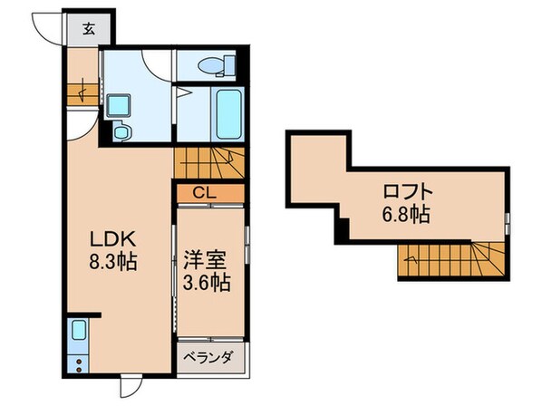 マグノリア梅満の物件間取画像